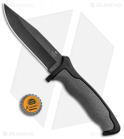 Buck Knives Buck Nighthawk Small Tactical Fixed Blade Knife Dynaflex (4.875" Black) 0655GYS 4 Buck Knives Buck Nighthawk Small Tactical Fixed Blade Knife Dynaflex (4.875" Black) 0655GYS - Image 4