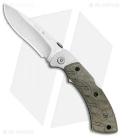 Buck Knives Buck Open Season Folding Skinner Lockback Knife OD Green Micarta (3.7" Satin)