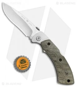 Buck Knives Buck Open Season Folding Skinner Lockback Knife OD Green Micarta (3.7" Satin) -Knife Haven Shop Buck Open Season Folding Skinner 557ODS BHQ 80998 jr bottlecap