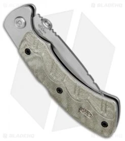 Buck Knives Buck Open Season Folding Skinner Lockback Knife OD Green Micarta (3.7" Satin) -Knife Haven Shop Buck Open Season Folding Skinner 557ODS BHQ 80998 jr side