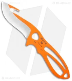 Buck Knives Buck PakLite Large Skinner Guthook Fixed Blade Knife Orange (3.5" Satin)0141ORG1