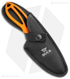 Buck Knives Buck PakLite Large Skinner Guthook Fixed Blade Knife Orange (3.5" Satin)0141ORG1 -Knife Haven Shop Buck PackLite Large skinner guthook Orange Satin 0141ORG1 BHQ 106684 jr sheath