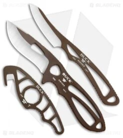 Buck Knives Buck PakLite Field Master Kit Fixed Blade/Guthook Brown 0141BRSVP
