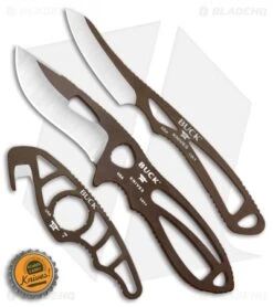Buck Knives Buck PakLite Field Master Kit Fixed Blade/Guthook Brown 0141BRSVP -Knife Haven Shop Buck PakLite Field Master Guthook Brown 0141BRSVP BHQ 106683 jr bottlecap