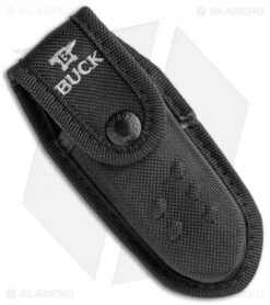 Buck Knives Buck Pursuit Pro Large Lockback Guthook Knife Black/Orange (3.5" Satin) -Knife Haven Shop Buck Pursuit Folding Pro Large Guthook BHQ 115702 jr sheath