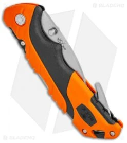 Buck Knives Buck Pursuit Pro Large Lockback Guthook Knife Black/Orange (3.5" Satin) -Knife Haven Shop Buck Pursuit Folding Pro Large Guthook BHQ 115702 jr side