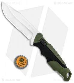 Buck Knives Buck Pursuit Large Fixed Blade Knife Green GFN (4.5" Satin) 0656GRS -Knife Haven Shop Buck Pursuit Large Green GFN Satin 0656GRS BHQ 92937 jr bottlecap