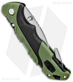 Buck Knives Buck Pursuit Large Guthook Lockback Knife Green GFN (3.5" Satin) 0660GRG -Knife Haven Shop Buck Pursuit Large Guthook LB Green GFN Satin 0660GRG BHQ 92946 jr side