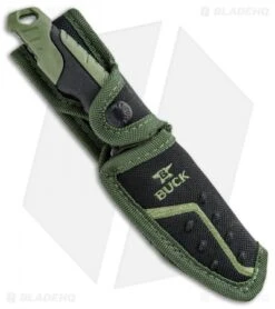 Buck Knives Buck Pursuit Small Fixed Blade Knife Green GFN (3.75" Satin) 0658GRS 6 Buck Knives Buck Pursuit Small Fixed Blade Knife Green GFN (3.75" Satin) 0658GRS -Knife Haven Shop Buck Pursuit Small Fixed Green GFN Satin 0658GRS BHQ 92943 jr sheath