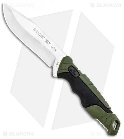 Buck Knives Buck Pursuit Small Fixed Blade Knife Green GFN (3.75" Satin) 0658GRS 1 Buck Knives Buck Pursuit Small Fixed Blade Knife Green GFN (3.75" Satin) 0658GRS
