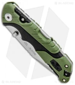 Buck Knives Buck Pursuit Small Lockback Knife Green GFN (3" Satin) 0661GRS -Knife Haven Shop Buck Pursuit Small LB Green GFN Satin 0661GRS BHQ 92947 jr spine