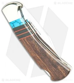 Buck Knives Buck Ranger Lockback Blade Knife Ironwood (3" Polish) 0112IWSLE-B -Knife Haven Shop Buck Ranger LB Polish BHQ 106671 jr side