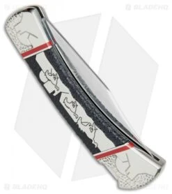 Buck Knives Buck Running Free L.E. Lockback Knife Black Jet Jasper (3.75" Mirror) 110YISLE1 7 Buck Knives Buck Running Free L.E. Lockback Knife Black Jet Jasper (3.75" Mirror) 110YISLE1 -Knife Haven Shop Buck Running Free LE LB Black Jet Jasper Mirror 110YISLE1 BHQ 82011 jr side