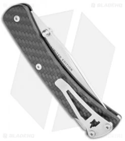 Buck Knives Buck Slim Lockback Knife Carbon Fiber (3.75" Satin) 0110CFSLE-B -Knife Haven Shop Buck Slim LB CF Satin BHQ 106664 jr side