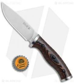Buck Knives Buck Small Selkirk Fixed Blade Knife Micarta (3.875" Satin) 0853BRS -Knife Haven Shop Buck Small Selkirk Micarta 0853BRS B BHQ 66594 jr bottlecap 1