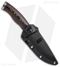 Buck Knives Buck Small Selkirk Fixed Blade Knife Micarta (3.875" Satin) 0853BRS -Knife Haven Shop Buck Small Selkirk Micarta 0853BRS B BHQ 66594 jr sheath