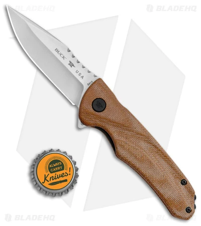 Buck Knives Buck Sprint Classic Pro Liner Lock Knife Natural Micarta (3" Satin) 0841TNS 4 Buck Knives Buck Sprint Classic Pro Liner Lock Knife Natural Micarta (3" Satin) 0841TNS - Image 4