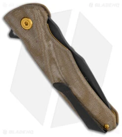 Buck Knives Buck Sprint OPS Liner Lock Knife Pro 2022 Limited Ed Green Micarta (3" Black) -Knife Haven Shop Buck Sprint OPS LL Pro 2022 Limited Edition Green Micarta Black BHQ 156408 jr side