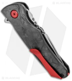 Buck Knives Buck Sprint Pro Liner Lock Knife Marble Carbon Fiber (3.125" Satin) 0841CFS -Knife Haven Shop Buck Sprint Pro LL Marble CF Satin 0841CFS BHQ 92955 jr side