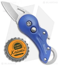 Buck Knives Buck Transport Light Blue Folding Key Chain Pocket Knife (1.2" Satin) 0756BLS-B1 -Knife Haven Shop Buck Transport Light Blue Folding Key Chain Satin 0756BLS B1 BHQ 71296 jr bottlecap