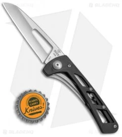 Buck Knives Buck Vertex Frame Lock Knife Black Aluminum (3" Satin) 0418BKS-B -Knife Haven Shop Buck Vertex Black Alum 0418BKS B BHQ 66591 jr bottlecap 2