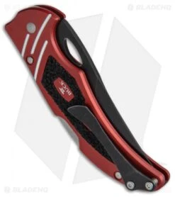 Buck Knives Buck Volt Lock Back Knife Red Aluminum (3.25" Black) -Knife Haven Shop Buck Volt LB Red Aluminum Black 0710RDS B BHQ 66593 jr side
