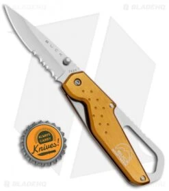 Buck Knives Buck Whittaker Approach Liner Lock Knife Orange (2.625" Satin Serr) -Knife Haven Shop Buck Whittaker Approach LL Orange Serr B752 FGX BHQ 71310 jr bottlecap