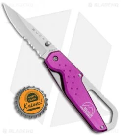 Buck Knives Buck Whittaker Approach Liner Lock Knife Purple (2.625" Satin Serr) -Knife Haven Shop Buck Whittaker Approach LL Purple B752 PLX BHQ 71307 jr bottlecap