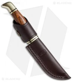 Buck Knives Buck Woodsman Cocobolo Fixed Blade Knife (4.00" Satin) 0102BRS-B -Knife Haven Shop Buck Woodsman Cocobolo BU102BR BHQ 41133 jr sheath
