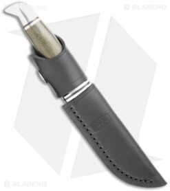 Buck Knives Buck Woodsman Pro Fixed Blade Knife Green Micarta (4" Satin) -Knife Haven Shop Buck Woodsman Pro Green Micarta Satin 0102GRS1 BHQ 120374 jr sheath