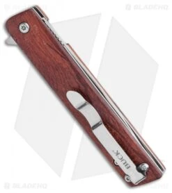 Buck Knives Buck Decatur Liner Lock Knife Guibourtia Ehie Wood (3.5" Satin) 0256BRS -Knife Haven Shop BuckKnives 2021 33