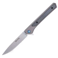Buck Knives Buck 0264 Cavalier - Gray Aluminum And Carbon Fiber (3.6" 7Cr17 SW)