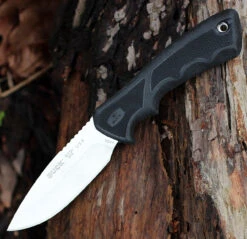 Buck Knives Buck 685BKS BuckLite Max II, 4" 420HC Plain Blade, Black Rubber Handle