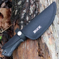 Buck Knives Buck 685BKS BuckLite Max II, 4" 420HC Plain Blade, Black Rubber Handle -Knife Haven Shop bu685bks 1 50435.1566585985
