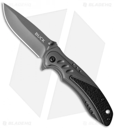 Buck Knives Buck Trigger Liner Lock Knife Aluminum (3.25" Gray) 0865BKS 1 Buck Knives Buck Trigger Liner Lock Knife Aluminum (3.25" Gray) 0865BKS