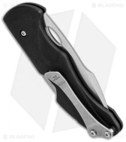 Buck Knives 289 Fluid Lockback Knife Black GRN (3" Satin) 0289BKS-B -Knife Haven Shop buck fluid 0289bks b 10703 side cm