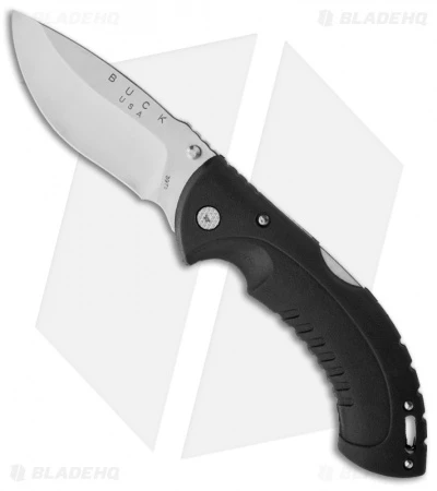 Buck Knives Buck Folding Omni Hunter 12PT Knife Black (4" Satin Plain) 0397BKS 1 Buck Knives Buck Folding Omni Hunter 12PT Knife Black (4" Satin Plain) 0397BKS