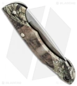 Buck Knives Buck Nano Bantam Lockback Knife Mossy Oak Camo (1.875" Satin) 0283CMS22 -Knife Haven Shop buck nano bantam 0283cms22 b side cm