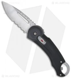 Buck Knives Buck Redpoint Button Lock Knife Black (2.75" Satin Serr) 0750BKX