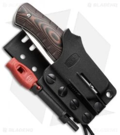 Buck Knives Buck Large Folding Selkirk Knife Micarta W/ Ferro Rod (3.25" Satin) 0836BRS-B -Knife Haven Shop buck selkirk lg 0836brs b sheath cm