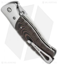 Buck Knives Buck Small Folding Selkirk Knife Micarta (3.25" Satin) 0835BRS-B -Knife Haven Shop buck selkirk sm 0835brs b 10682 side cm