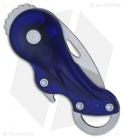 Buck Knives Buck Transport Blue Folding Key Chain Pocket Knife (1.25" Satin) 0756BLS-B -Knife Haven Shop buck transport blue 0756bls b back