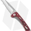 Buck Knives Buck Vertex Frame Lock Knife Red Aluminum (3" Full Serr) 0418RDX-B