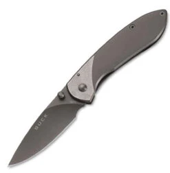 Buck Knives Buck 327TTS Nobleman, 2.6" 440A Plain Blade, Titanium Coated