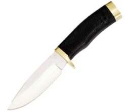 Buck Knives Buck 692BKS Vanguard, 4.25" 420HC Plain Blade, Black Rubber Handle
